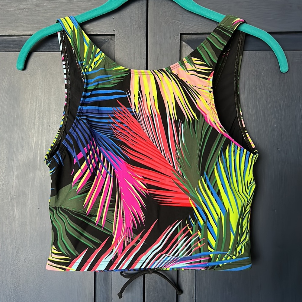 NWOT Skinny Dippers Reversible Swim Top Vacation Resort Travel Modest Sport Boho - Picture 2 of 3